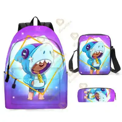 3pcs/Set Games Backpack New Game Stars Fashion Backpack Shoulder Bags 3D Print School Bag Mochilas Student Backpack