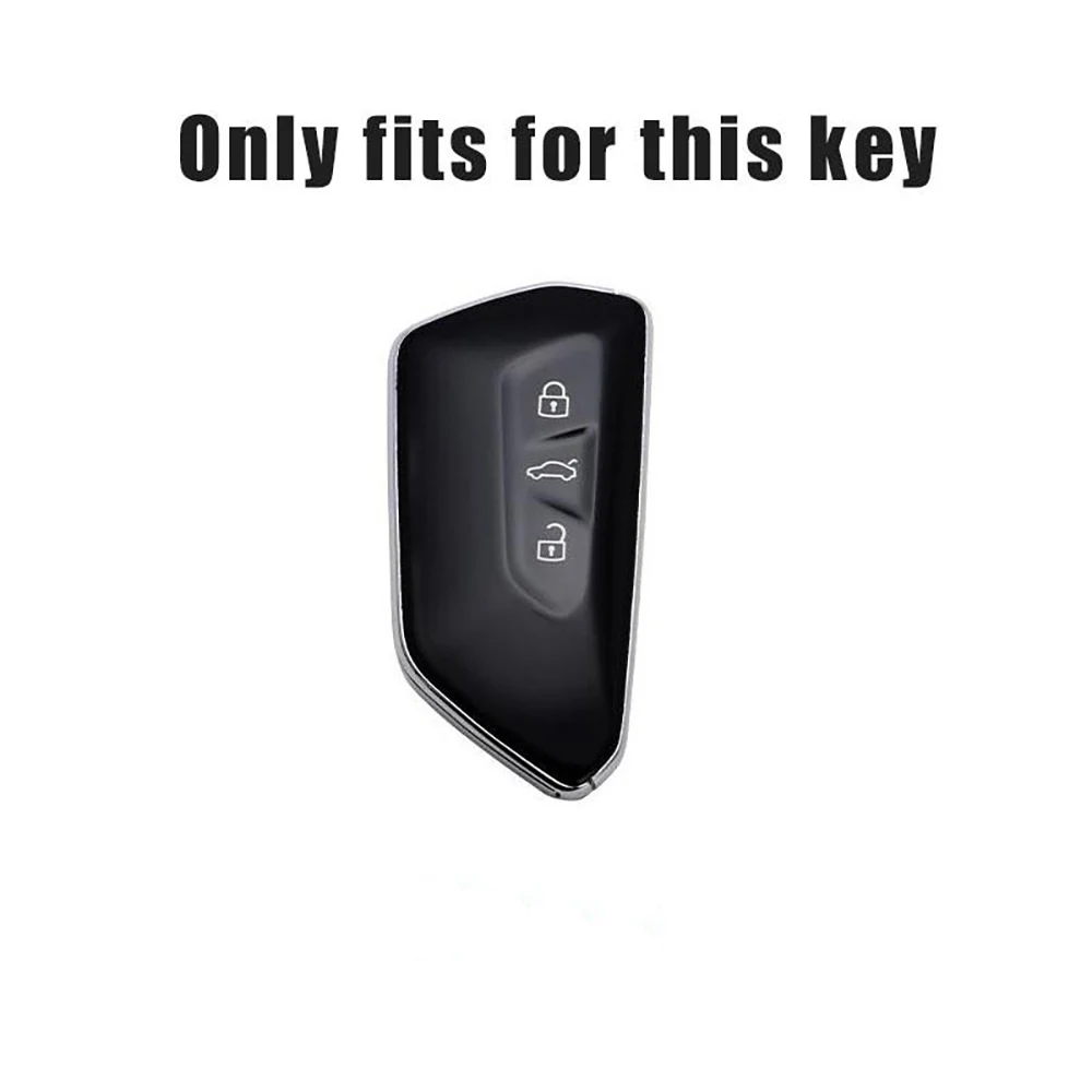 Car Key Case For VW Golf 8 Mk8 GTI GTD R ID3 ID4 2020 Decoration Silicone Car Key Case Fob Holder Cover Trim Car Accessories