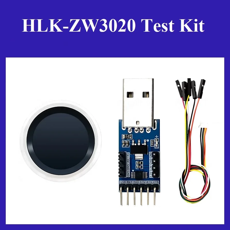 Hi-Link HLK-ZW3020 Semiconductor Fingerprint Identification Module ZW03020 Capacitive Touch Fingerprint Door Lock Capture Sensor