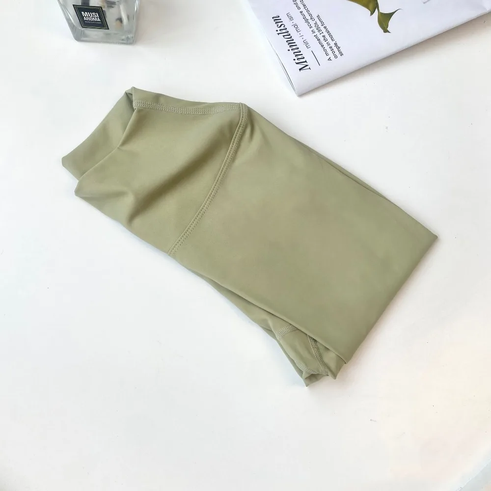 

Gym Cream Colored Yoga Pants High Waist Hip Lifting Fitness Pants Breathable Quick Drying Exercise Cropped Pants Fitness