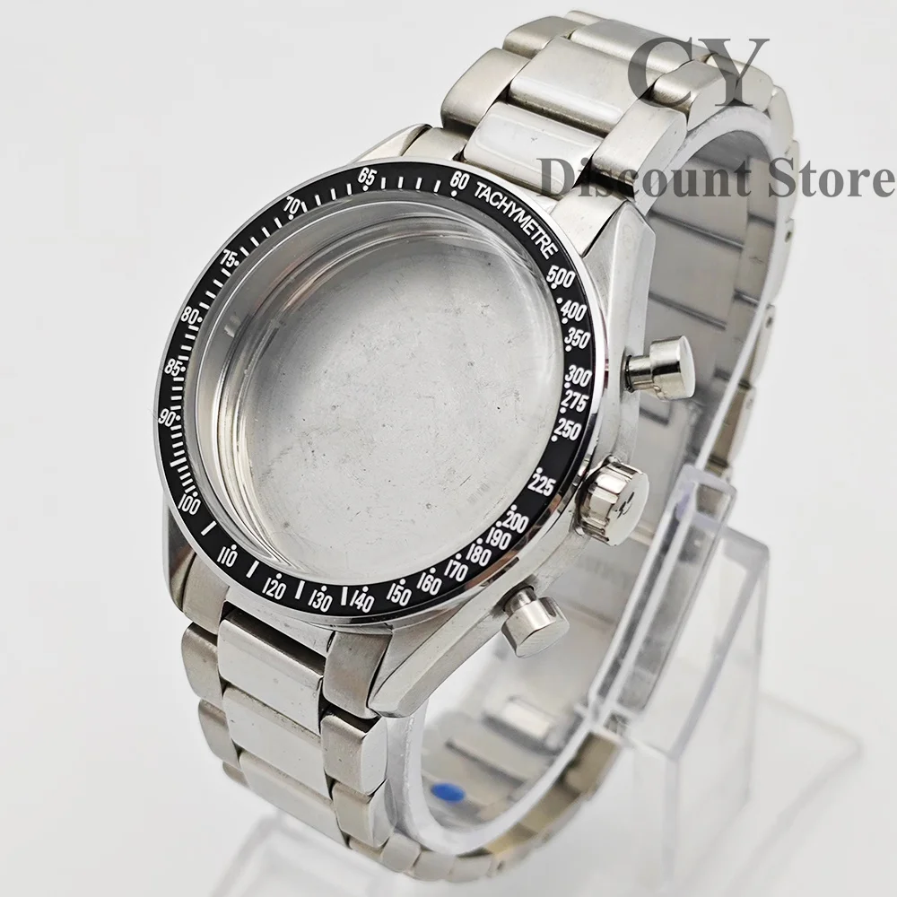 VK63 Case 40mm Watch case Quartz VK63 Multi-functional Chronograph Diving Waterproof Watch Accessories for VK63 Movement