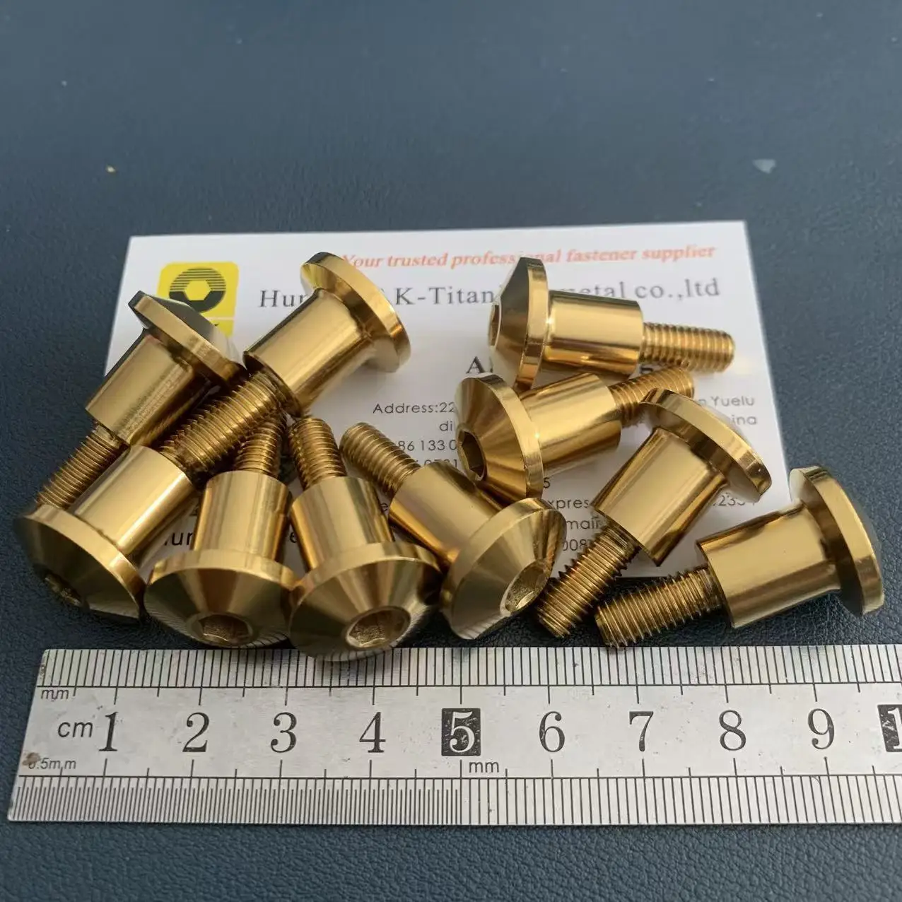 M6x14 21 Gr5 التيتانيوم مسدس المقبس آلة الترباس/المسمار مع الرقبة المستديرة للمحرك