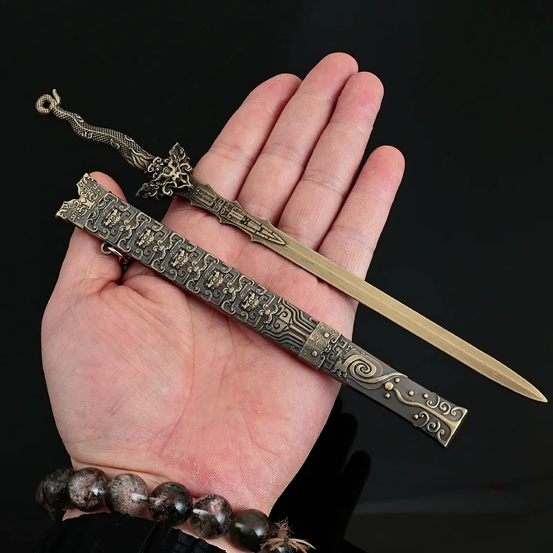 Magic ของขวัญดาบสีเขียว 22 ซม./8.66in การลงทุนของ Gods อาวุธ Props คอสเพลย์กับ Sheath อะนิเมะอุปกรณ์ต่อพ่วงของเล่นเด็ก