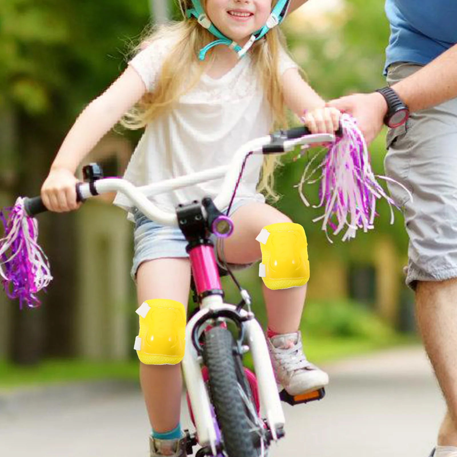 6 uds/1 rodilleras muñequera equipo de protección deportiva codo niños ciclismo niño