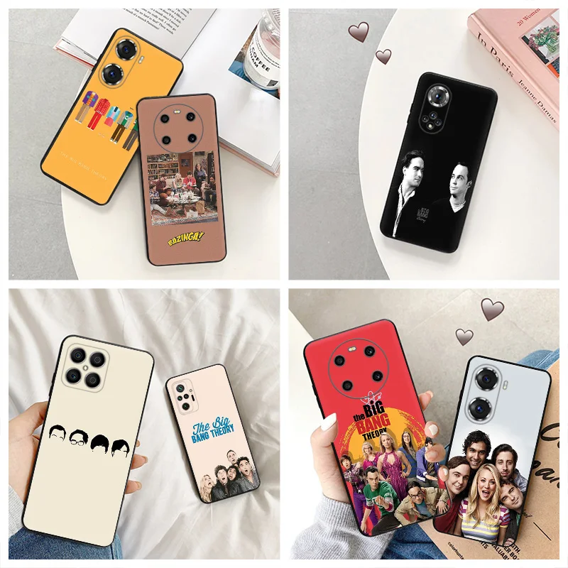 Silicone Black Phone Case for Honor x8b Magic5 x9 x7 b x6 x8 a 90 70 8x x8a The Big Bang Theory Pixel 6a 7a 8a 7 6 8 Pro Cover