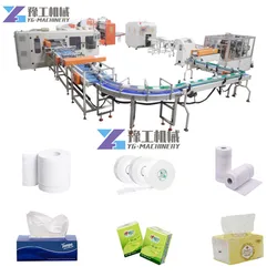 Full Automatic Facial Tissue Manufactur Machine Smal Roll Towel Napkin Tissue Toilet Paper Making Machine Price