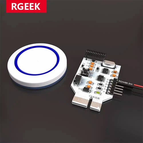 RGEEK-interruptor de alimentación remoto inalámbrico para ordenador, botón de encendido externo para PC, caja de ordenador de escritorio, placa base, interruptor de encendido y apagado