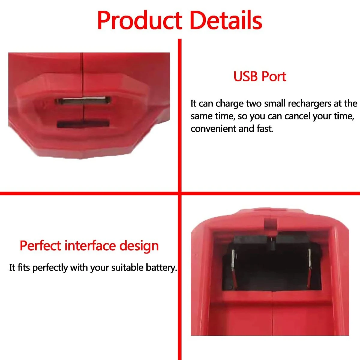 محول محول بطارية ليثيوم مع منفذ USB للحرفيين ، CMCB104 ، CMCB202 ، CMCB204 ، CMCB206 ، CMCB204 ، CMCB206 ، 18V ، 20V