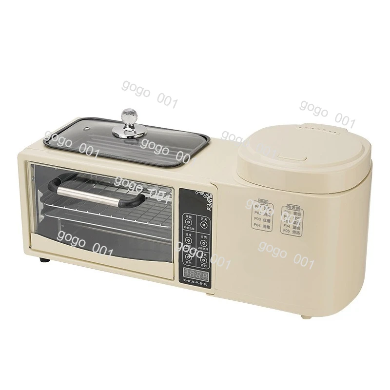 

Multifunctional Fried Hot Pot Electric Oven Rice Cooker 4-in-1 Toaster Sandwich Maker Breakfast Maker