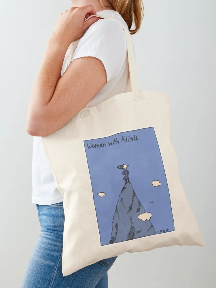 

Woman with Altitude - Full colour Tote Bag canvas bags Big bag women canvas tote personalized tote