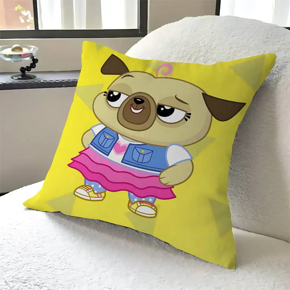 Almohada de dibujos animados con Chip C y patata, regalo, decoración para el hogar y la Oficina, almohada para dormitorio, sofá, funda de cojín para coche