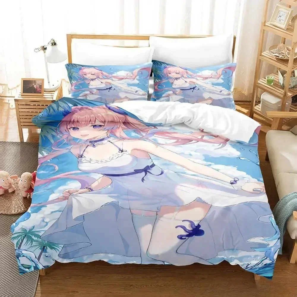 Genshin Impact Sangonomiya Kokomi Printed Bedding Duvet Cover Set Soft and Comfortable Perfect Children Room Decoration