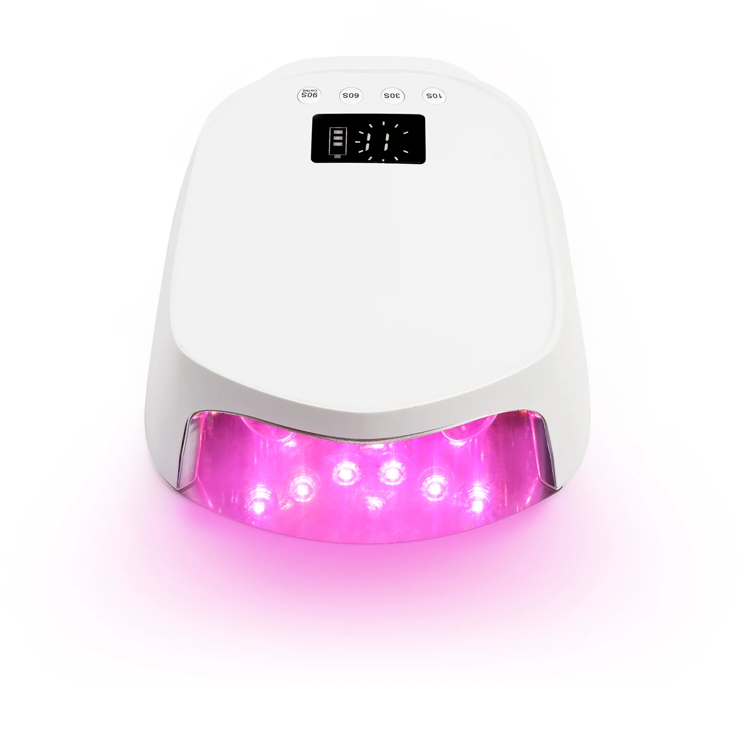 

2025 wholesale UV LED Nail Lamp Rechargeable 98W Salon Nail Dryer Lamp with Low Heat Mode Cordless Curing Lamp for Nails