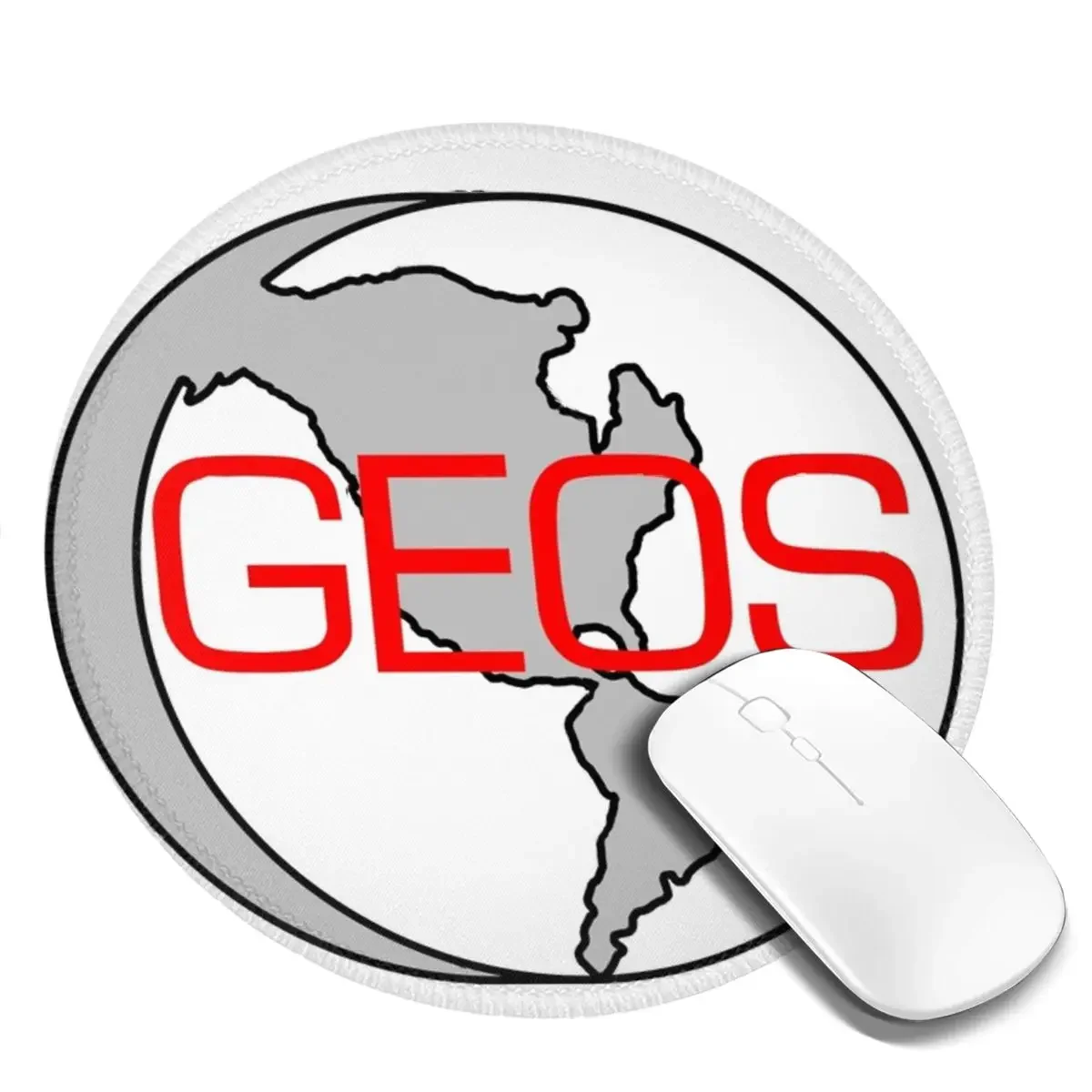 

GEOS Earth Logo Commodore OS Round Mouse Pad Computer Keyboard Mouse Mat Gaming PC Desk Mat Office Accessories Table Mats