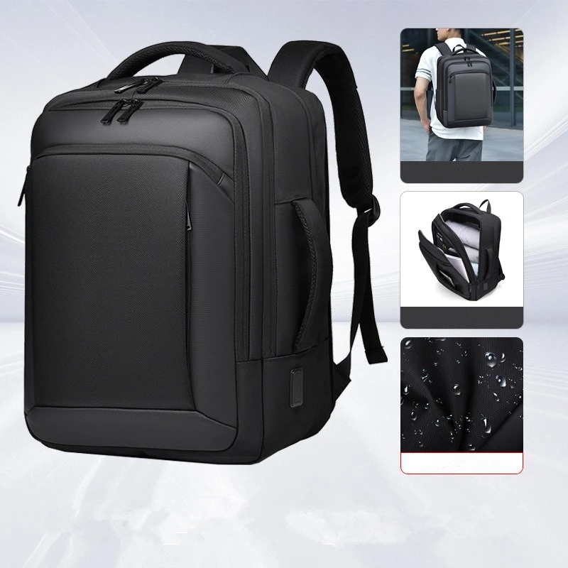 

Nesitu 38L Large Capacity Black Grey Blue Expandable 14 15.6 16 17 Inch Laptop Men Women Travel Backpack Climb Hiking Bag M8191