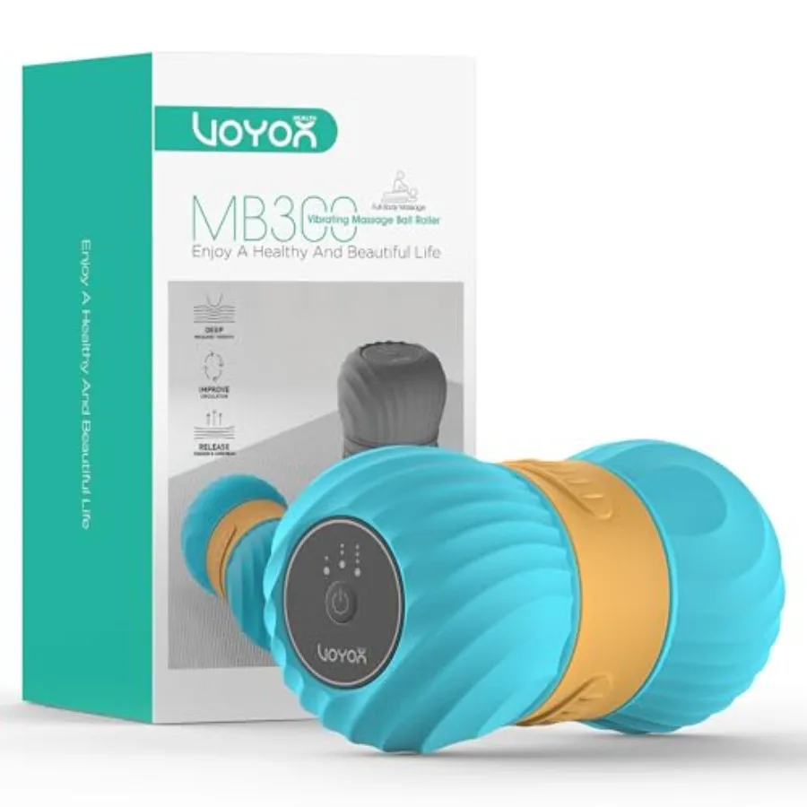 

Vibrating Peanut Massage Ball Roller Electric Double Lacrosse Massage Ball with 4 Intensities for Muscle Pain Relief Rechargeab