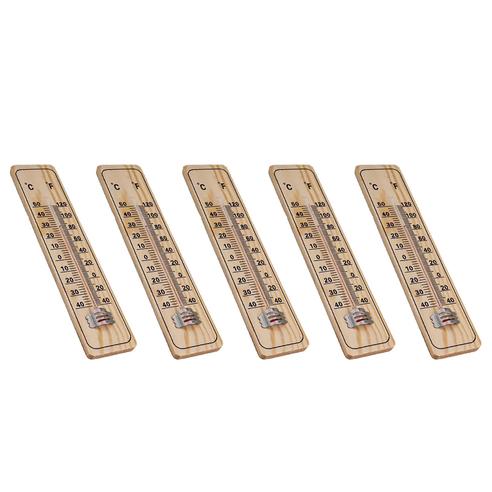 العلامة التجارية الجديدة الزجاج الخشب جدار ميزان الحرارة أداة الخشب اللون 22 سنتيمتر × 5 سنتيمتر الخشب + الزجاج التناظرية غرفة الدفيئة ثقب معلق