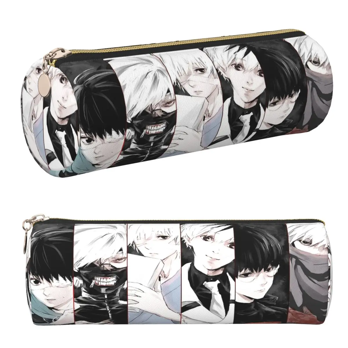 Anime Tokyo Ghoul Federmäppchen, Stifthalter, Schreibwaren, großes Fassungsvermögen, Stiftbox, Bleistiftbeutel für Jungen und Mädchen, Geschenke