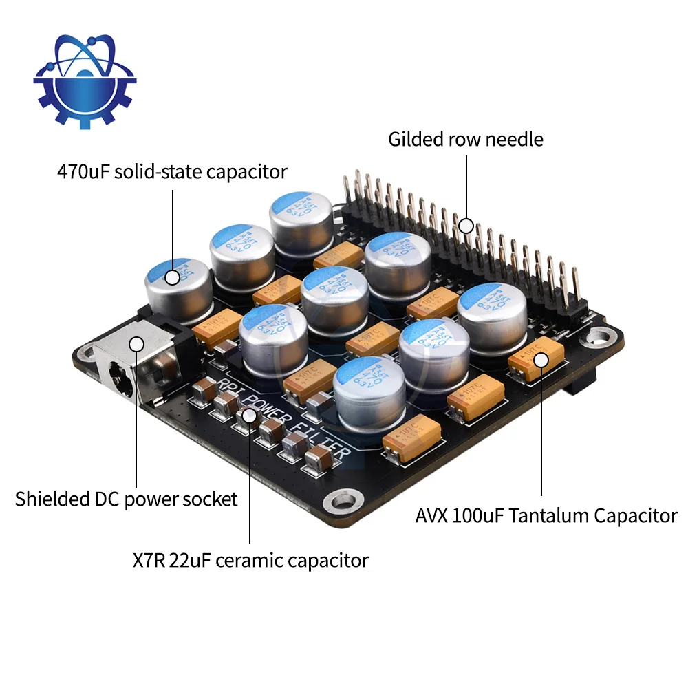 NEW Power Board Power Filter For Raspberry Pi DAC Audio Decoding Board HiFi Expansion Module Audio Decoder for Raspberry pi