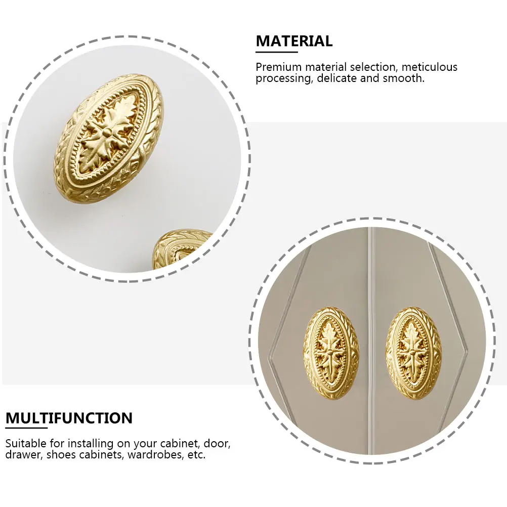 

1pc Premium Raised Pattern Drawer Knob Cabinet Handle Durable Corrosion Resistant Easy Installation Furniture Accessory For Door