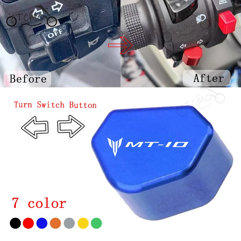 

For YAMAHA MT10 MT-10 2016-2026 Accessories Mototcycle Switch Button Turn Signal Switch Key Cap Decoration Cover