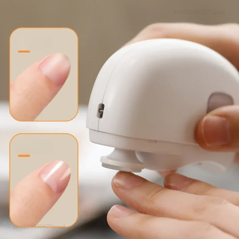 Imagem -03 - Xiaomi-aparador Elétrico de Unhas para Adultos e Bebês Cortador Automático de Unhas Apontador com Luz Led Aparador de Segurança