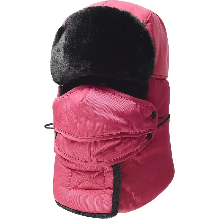 

Trooper Trapper HatWinter Ski Hat with Winter Ear Flap and Ski Windproof Mask