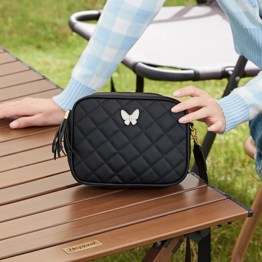 Lingge-Sac pour appareil photo à chaîne pour femme, petit sac à la mode, sacoche pour téléphone simple et confortable, littérature