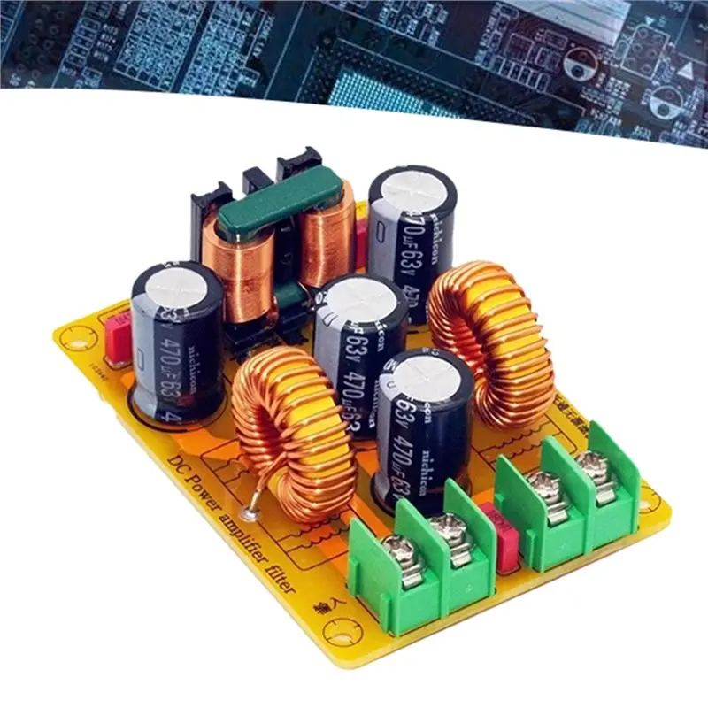 JABS-EMC Hi-Fi высокочастотный фильтр импульсный источник питания DC LC EMI плата фильтрации недорогая пульсационная фильтрация