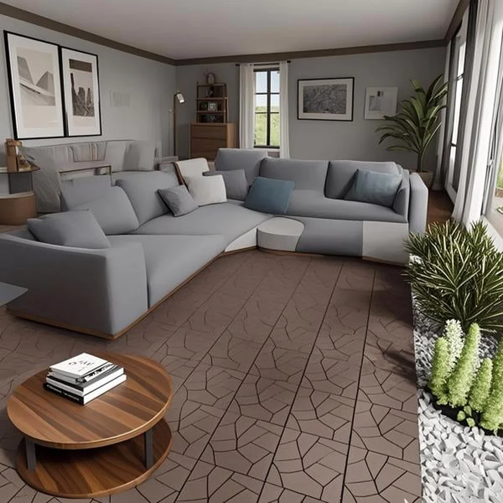 44 قطعة من بلاط سطح السفينة المركب من الخشب والبلاستيك المتشابك، أرضيات متينة سهلة التنظيف للاستخدام الداخلي والخارجي، خالية من الأدوات DIY #3