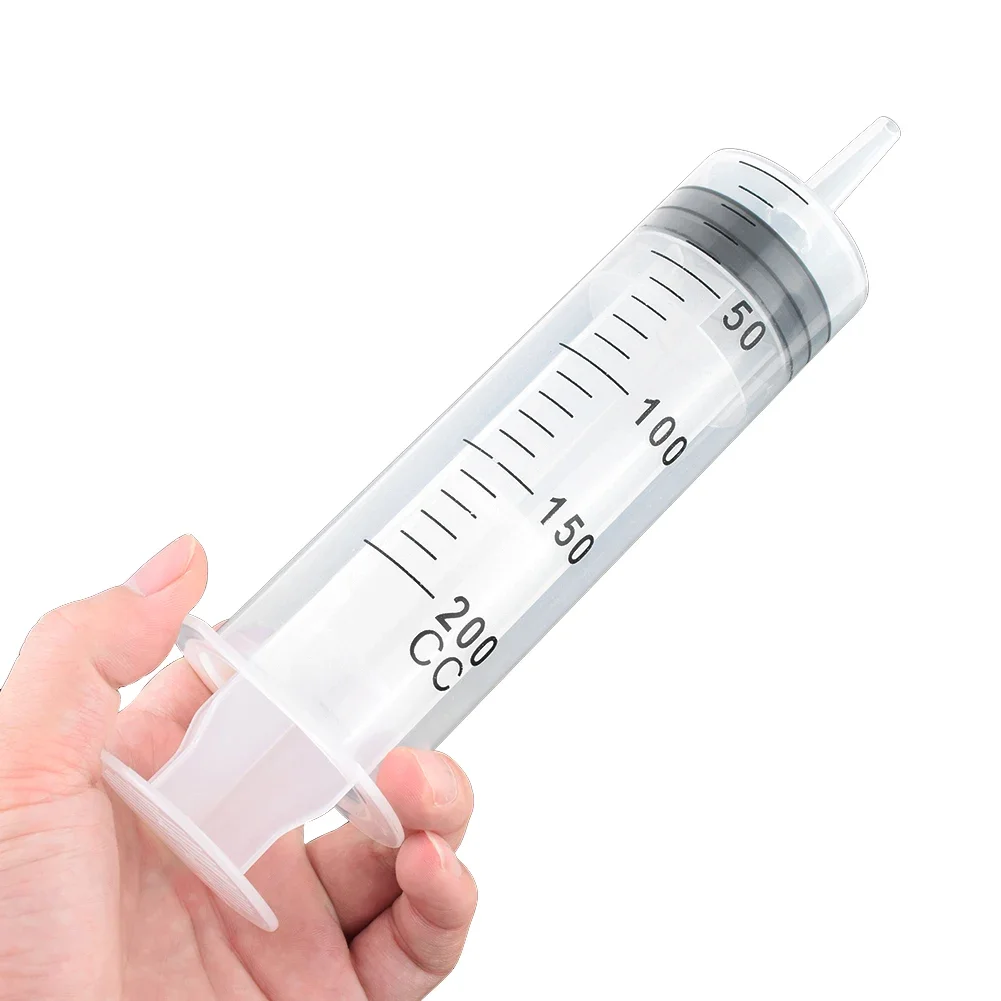 Large Capacity Syringe Reusable Pump Measuring with 32cm Hose Ink Washable Suction Injector for Oil Fluid Water