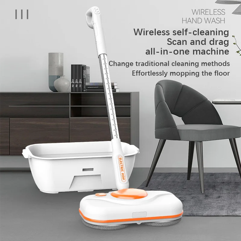 Wireless Smart Electric Mop Charging Lazy Person Hand Wash Sweeping Integrated Floor Cleaning Machine Bucket Wholesale