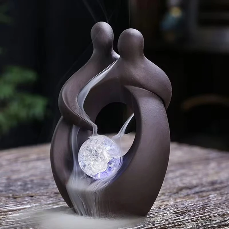 【Berserkk】 Bruciatore di incenso Bruciatore di incenso Porta incenso decorativo per camere da letto Studio di yoga Camere di studio Camere di meditazione