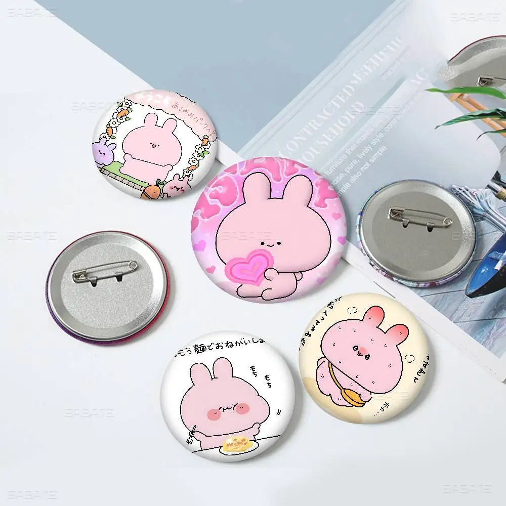 A-Asamimichaan Sleepy Girl New  Brooches Soft Button Pin Funny Silly Gnarpy on A Skateboard Meme Badge Gamer Collection Gifts