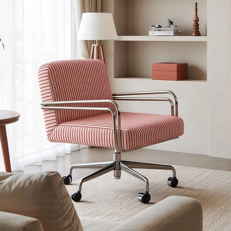 Home Comfort Computer Chair Sediary Office Desk Chair Lifting Rotating Function Study Chair with Backrest for Ergonomic Support