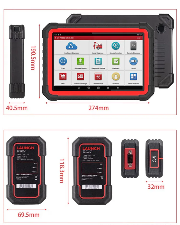 LAUNCH X-431 PRO3S+  V5.0 Full System professional diagnostic auto scanner