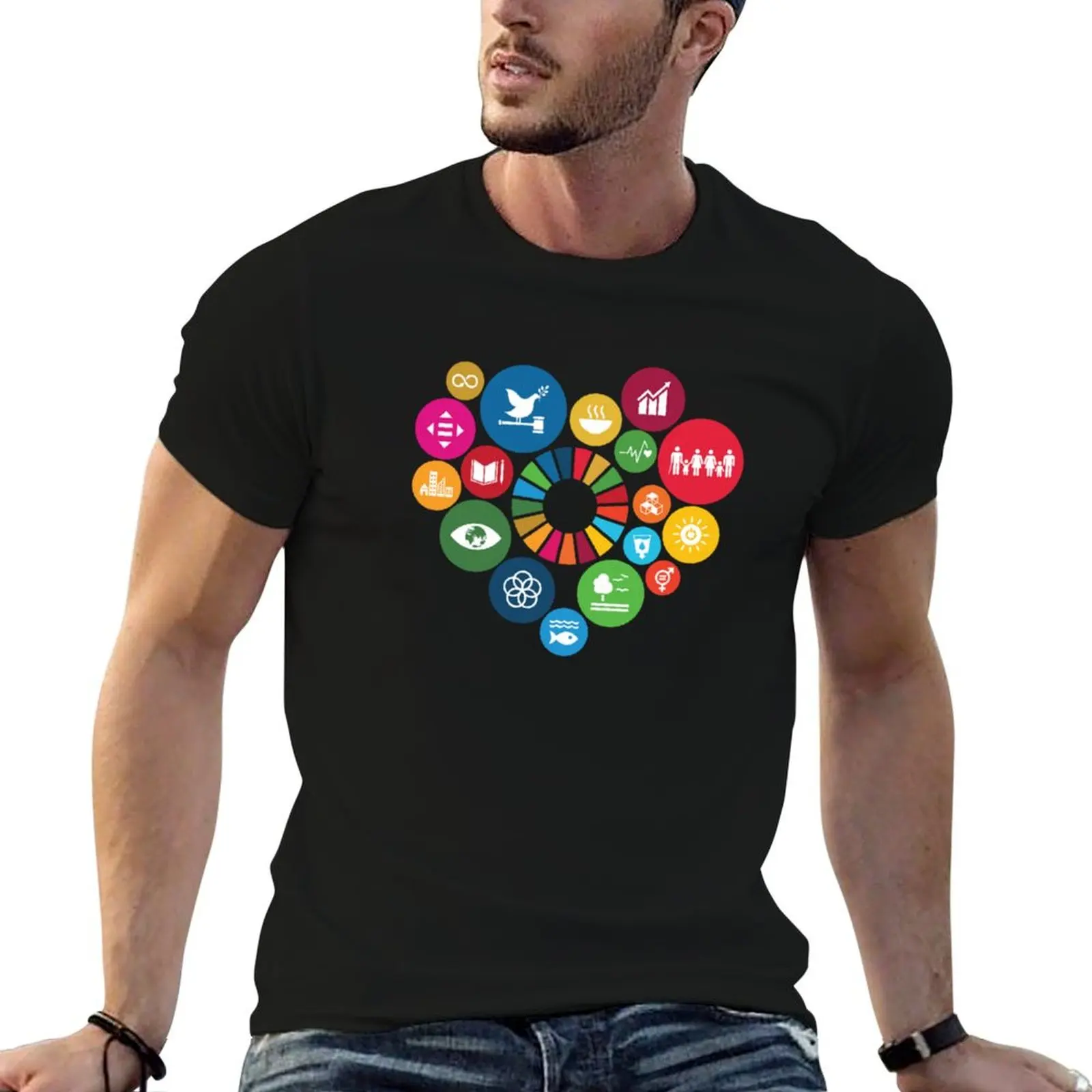 I Love Sustainable Development Goals SDGs 2030 T-Shirt cute tops croswit shirt man shirts men