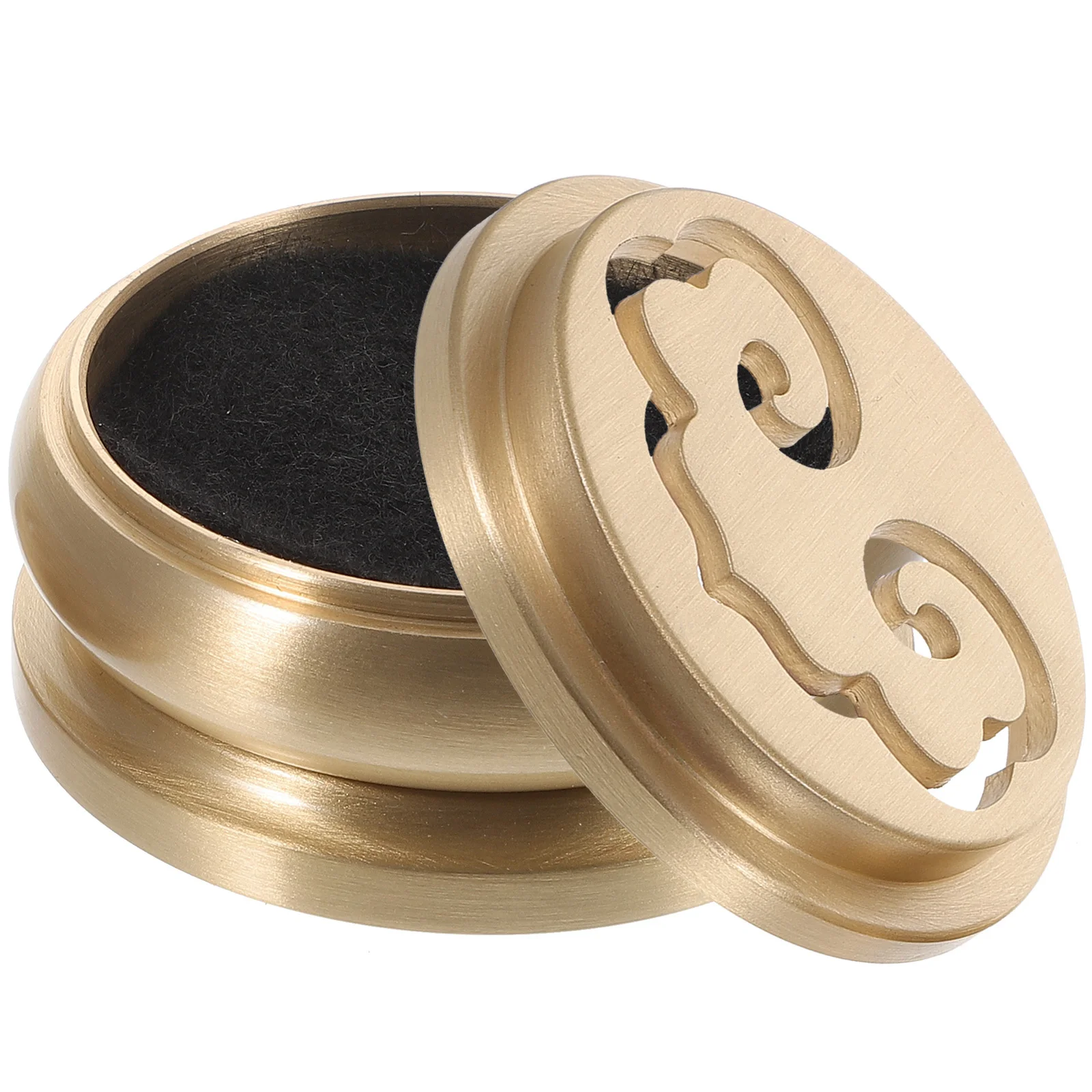 

1Set Vintage Hollow Copper Brass Incense Burner Home Decor Incense Holder Handcrafted Censer for Living Room Office