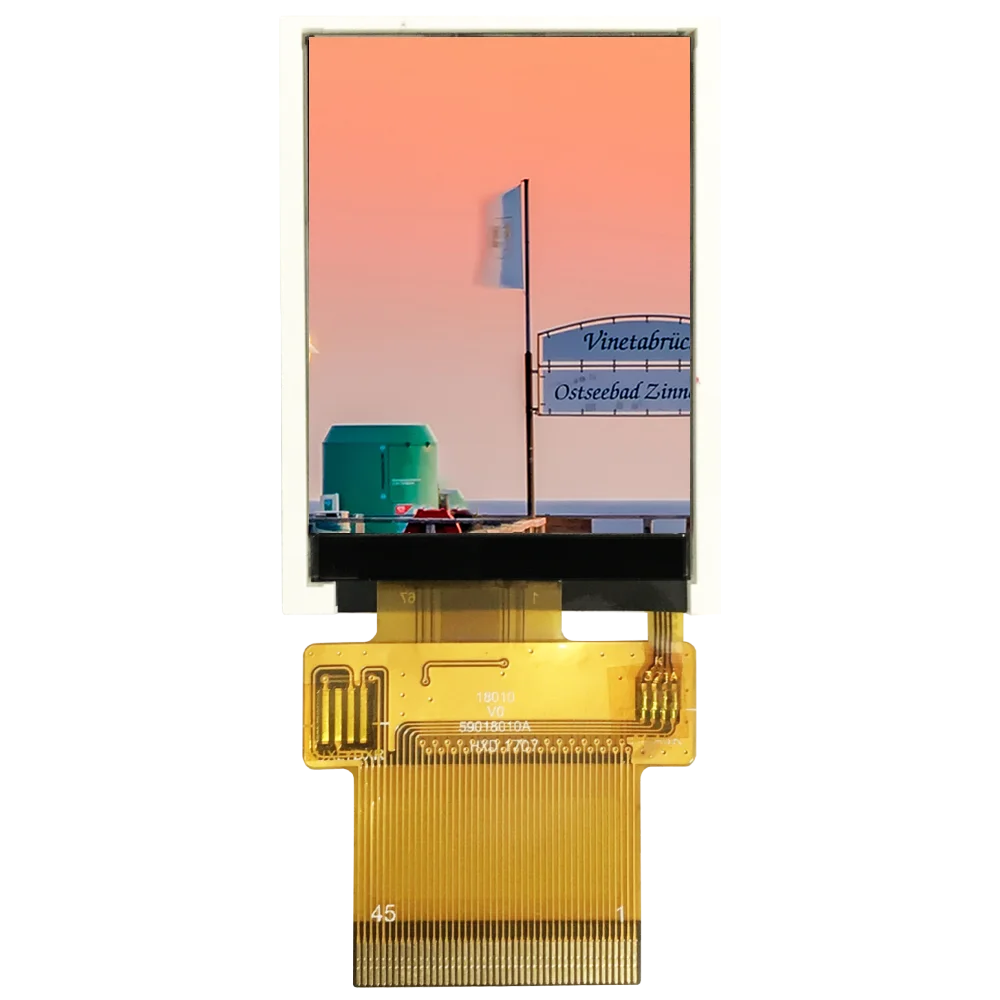 1.8inch LCD resolution 240X320 high brightness 550cd with all viewing angle ST7789 controller MCU/SPI/RGB interface TFT display