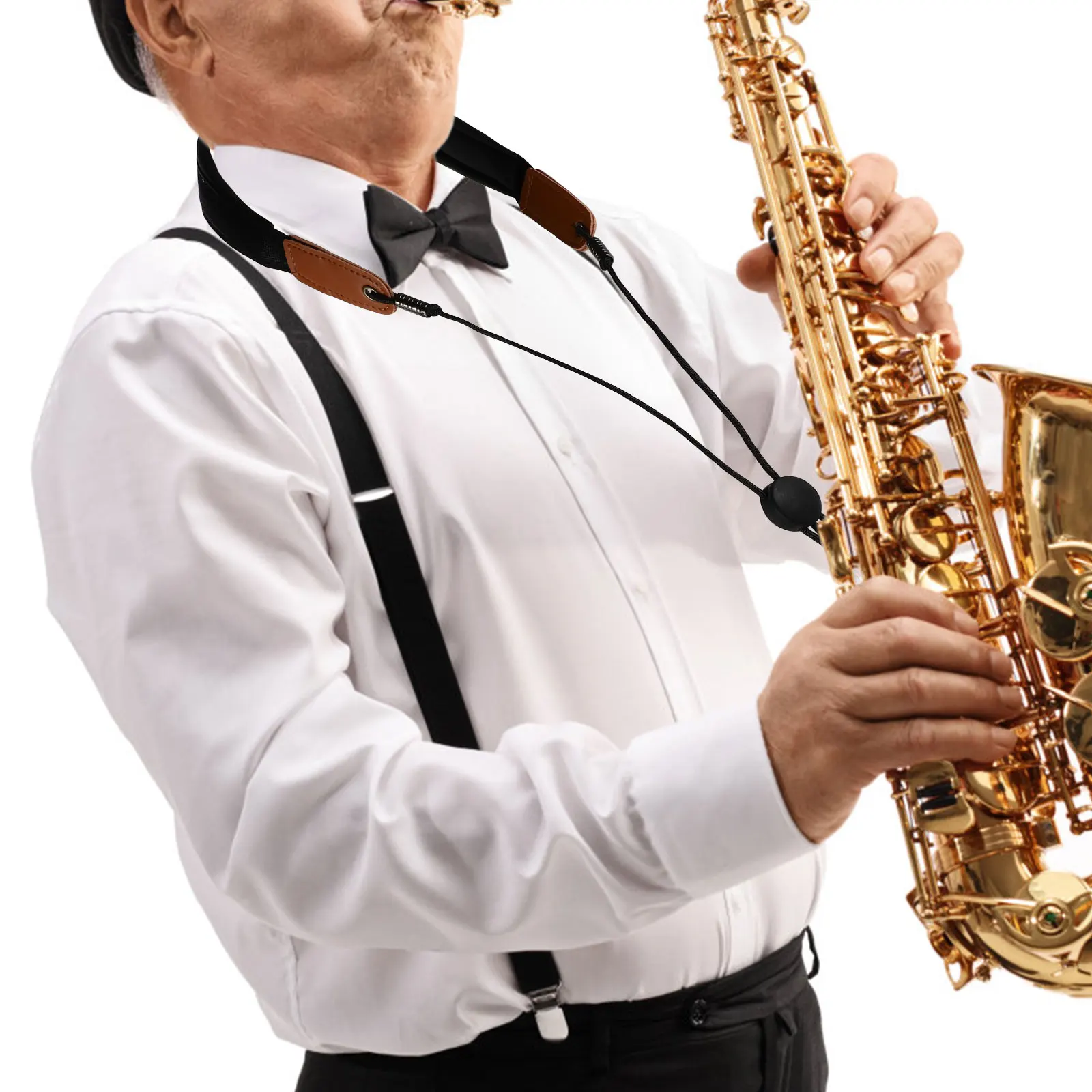 

Saxophone Neck Strap High Quality Cotton Adjustable Comfortable Belt Accessory Long Lasting Durability Wide Design Easy