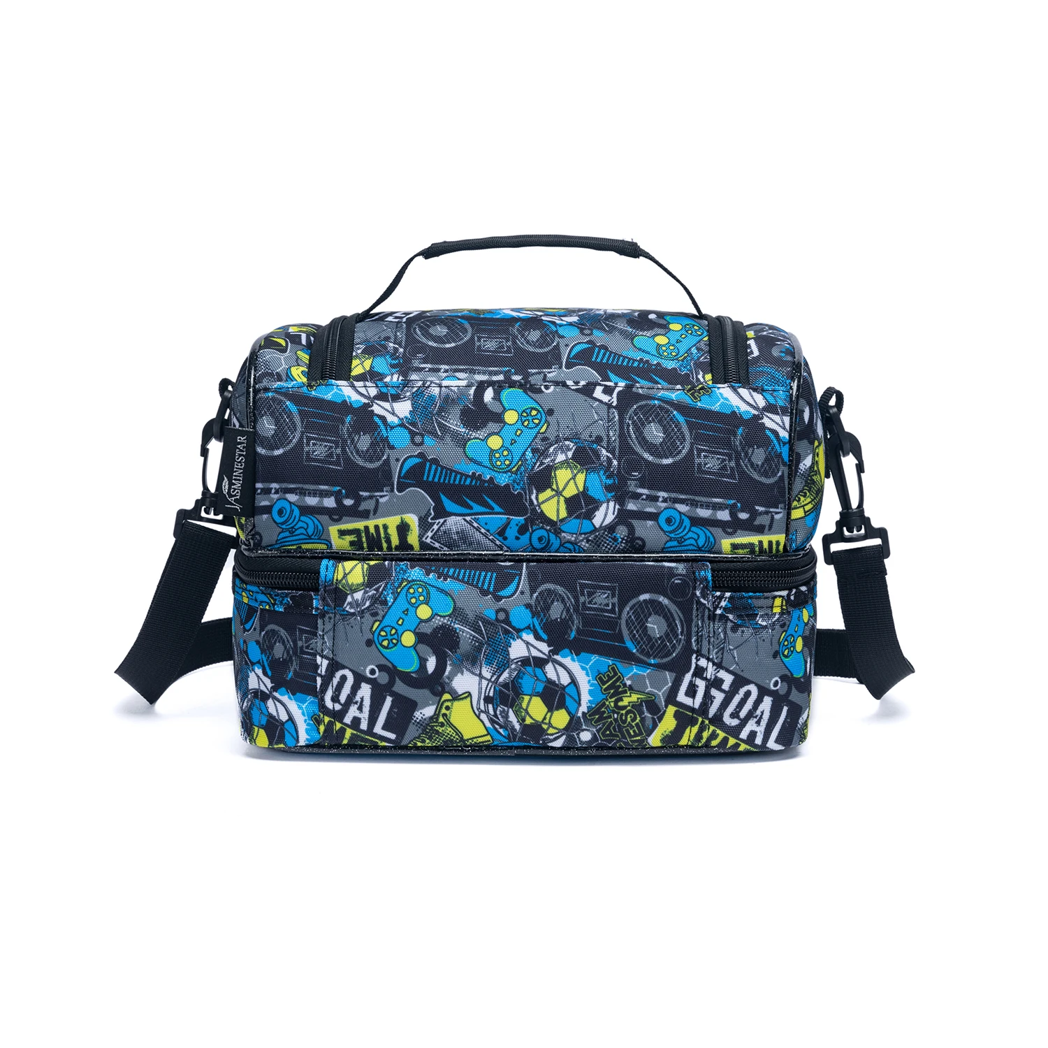 Borsa per il pranzo per ragazzi delle scuole elementari per picnic turismo campeggio con spalla regolabile per la conservazione a doppio strato