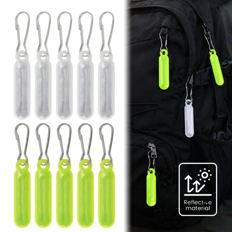 Reflective Keychain Glow in The Dark Creative Ornament Travel Backpack Decor Bicycle Hanging Pendant Safety Warning Accessories