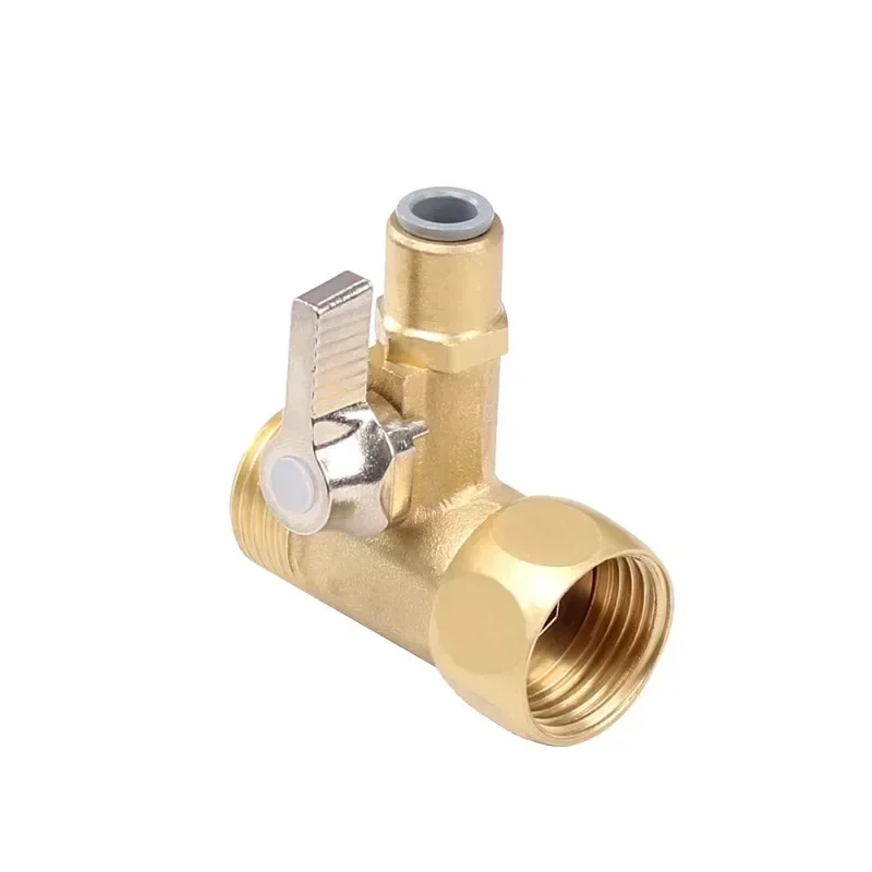 Water purifier All-copper water inlet three-way ball valve Household kitchen Direct drinking pre-filter 4 minutes to 2 separate