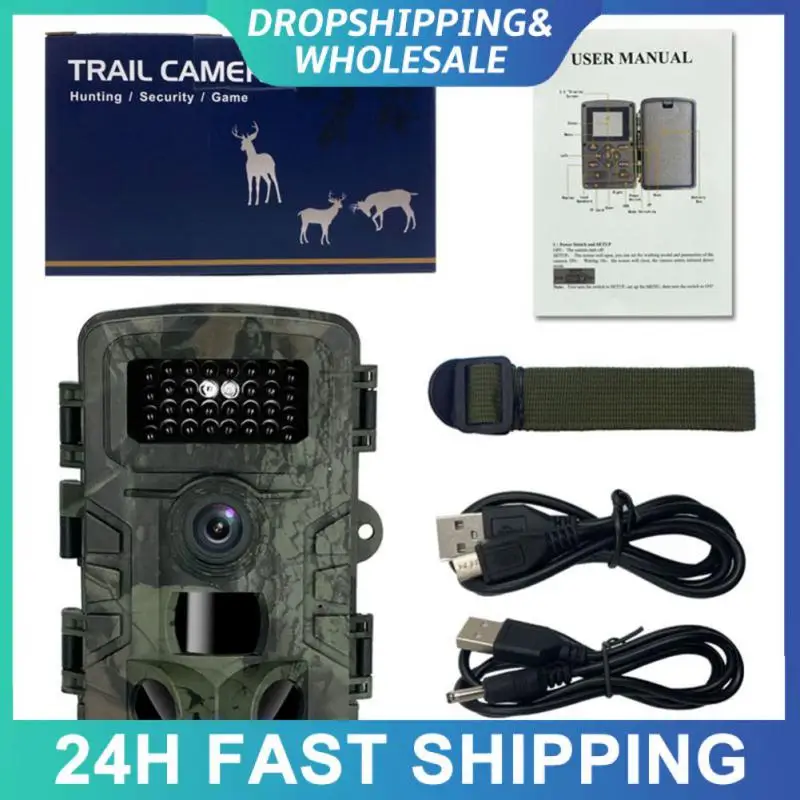 

1080p Outdoor Trail Camera Wildlife Scouting Infrared Camera Trigger Waterproof Surveillance Trap Camera Motion Trail Camera