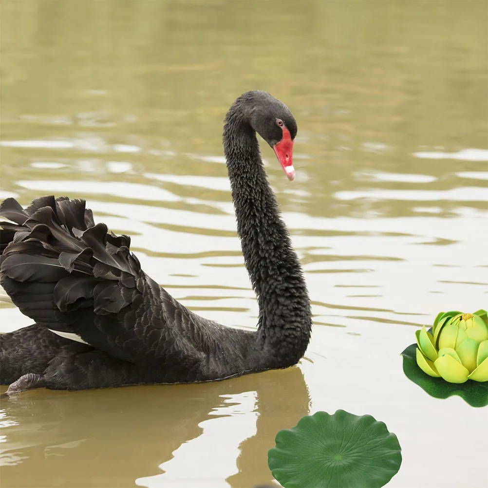 15 قطعة منصات الزنبق الاصطناعي واقعية لبركة حوض السمك نباتات وهمية آمنة نابض بالحياة الخضرة العائمة يترك ديكور