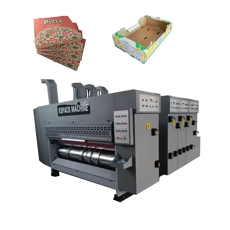 Automatic Corrugated Rotary Printing Slotting Die-cutting Machine PLC Bearing Motor Pump-High-Speed 3600-7200pcs/h 100