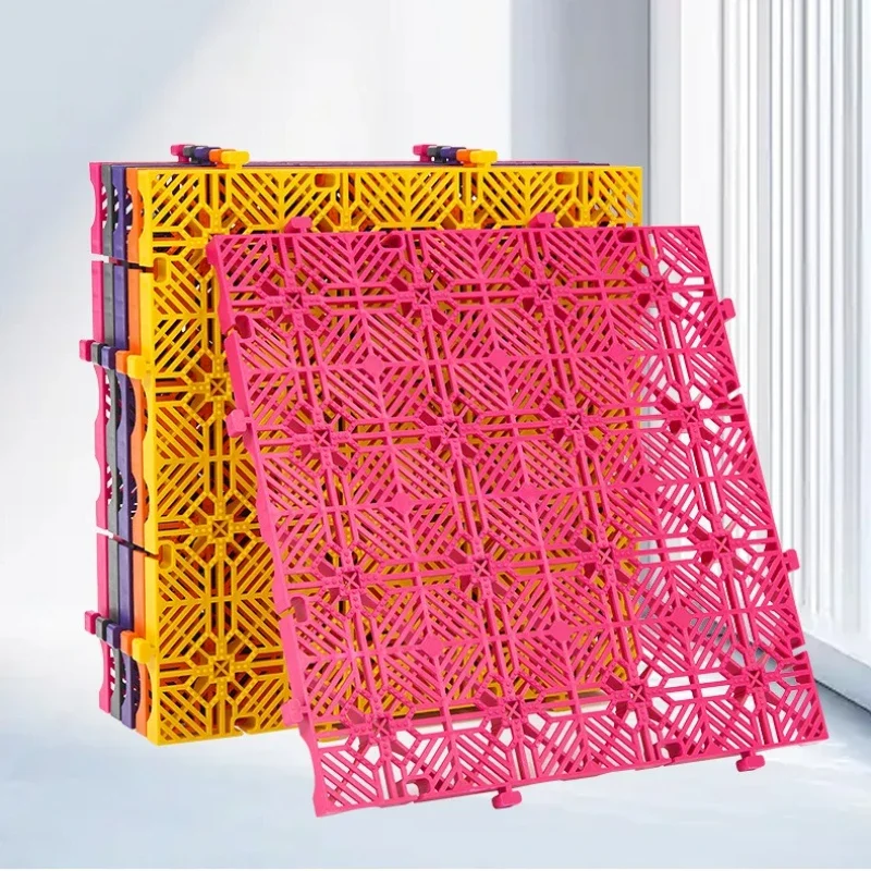 2cm No Digging Groove Plastic Splicing Floor Mat Car Wash Floor Grille Car Beauty Shop Non Excavation Drainage Grid Boards