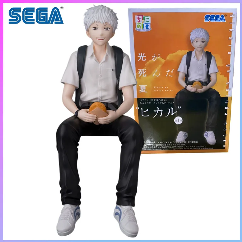 

SEGA В наличии Лето Hikaru Died Аниме Версия Petite Sitting Series Призовая фигурка Hikaru в наличии Комплект модели оригинального Kawaii