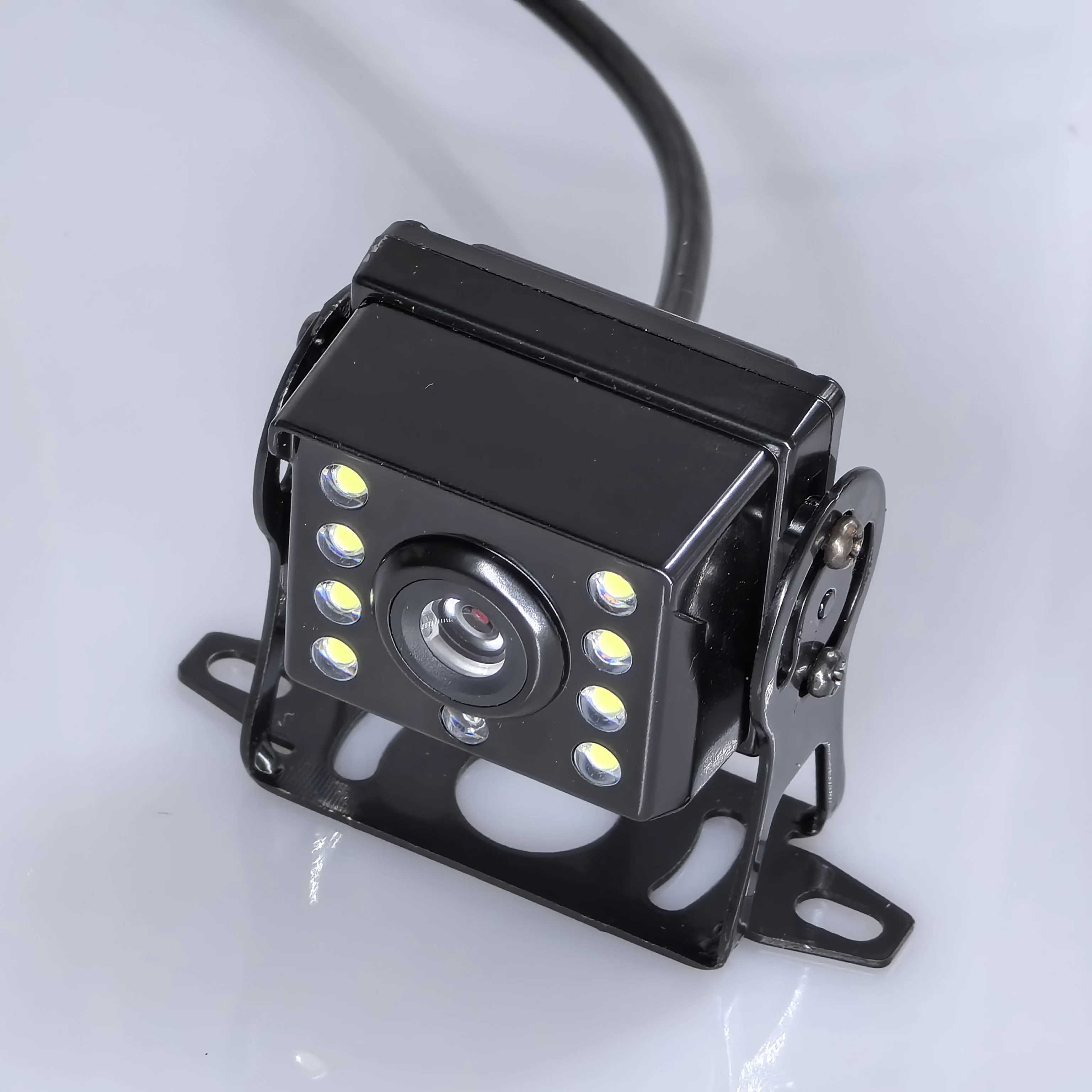 Truck Backup Camera 12-24V 8 LED IR Night Vision IP68 Waterproof Rear View Reverse Camera for Bus Van RV Trailer Heavy Duty
