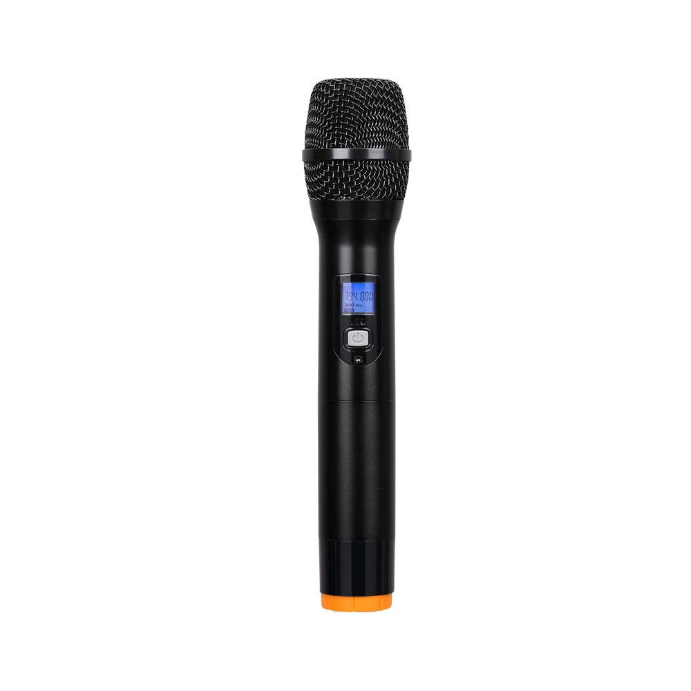Sistema microfonico wireless dinamico a 4 canali Microfono wireless Uhf professionale per Karaoke
